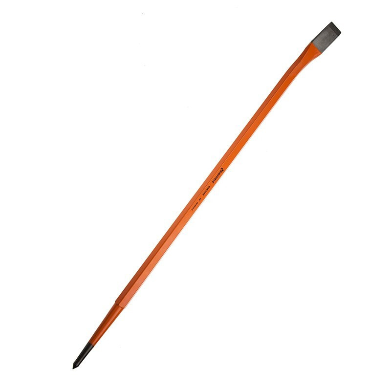 钢盾 S081036 铬钒钢两用撬棒撬杠消防撬棍撬杆30°角 36英寸