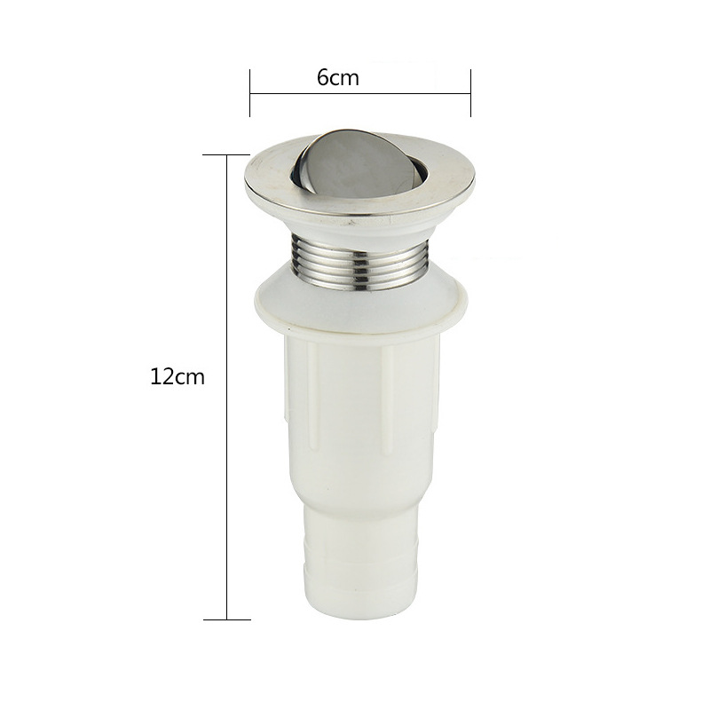Accesorios de desagüe de lavabo de acero inoxidable, lavabo, lavabo, juego de caída de lavabo, rebote, reversión, desodorante