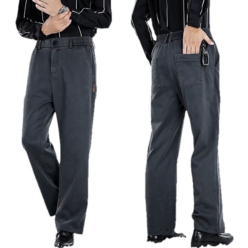 Transfronterizo actual 2025 caño pantalones casuales pantalones de tendencia rectos sueltos pantalones de hombre de tendencia universal pantalones de hombre