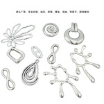 油压不锈钢钛钢DIY镀18k金饰品项链吊坠胸针配件首饰