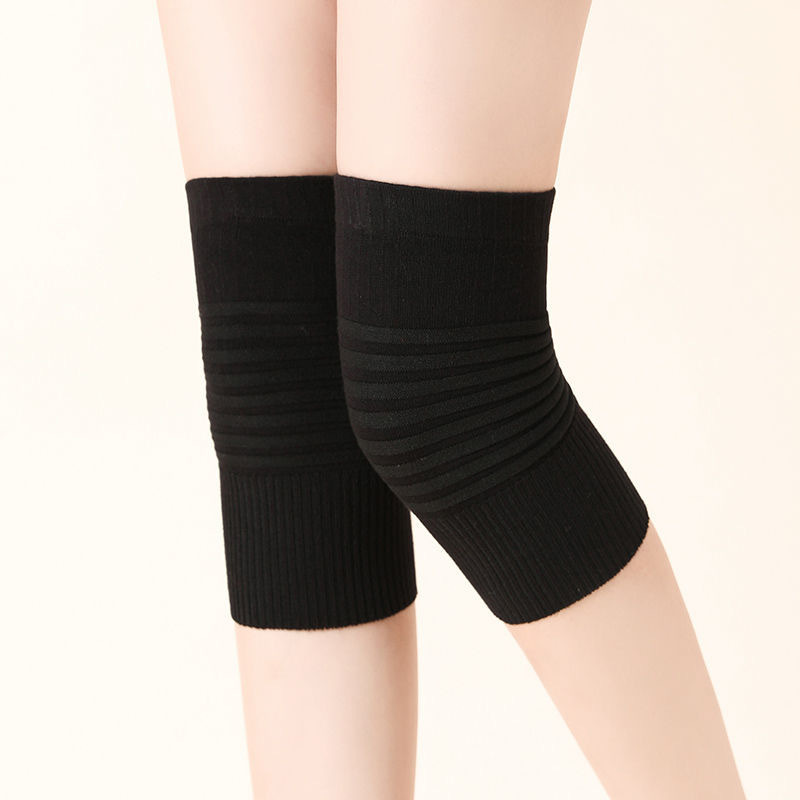 女性用膝パッド、暖かく厚く、膝関節を保護、冷えた足を防ぐ滑り止めニーハイソックス、韓国の秋冬無地、男女同型|undefined