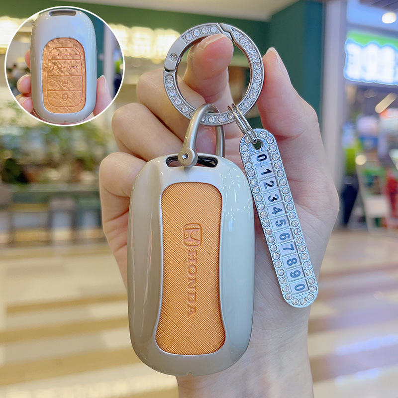 ホンダのキーカバーを適用します。女性十一代アコード十代思域crv型格xrv冠道英仕派のキャンバスボタンです。|undefined