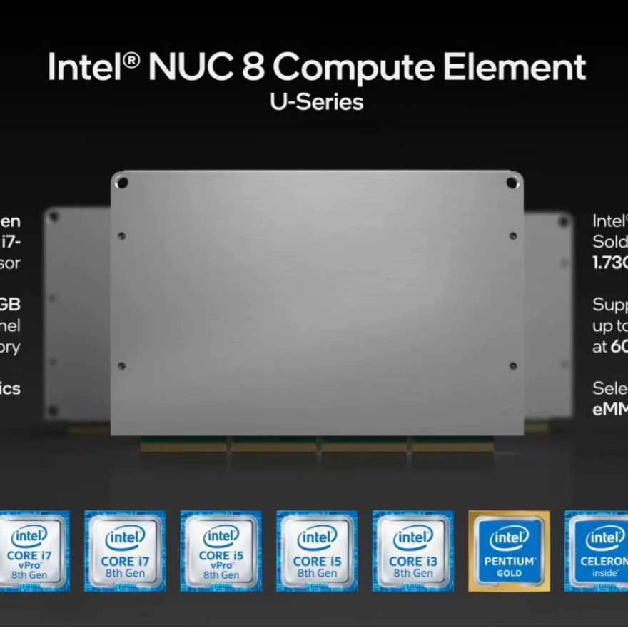 Intel NUC8 generation i5 processing instrumental charm host company office stable reliability host computer