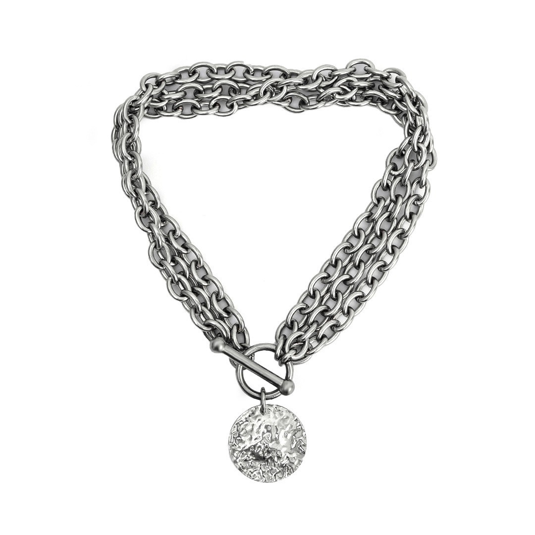 Niche Design Trend Cuban Multi Color Double Row Diamond Hip Hop Chain Men's Necklace_voghion.com