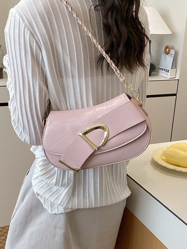 Bolso para mujeres 2026 nuevo diseño de cinturón transfronterizo, bolso cuadrado de textura de lujo ligero de cadena, bolso de hombro