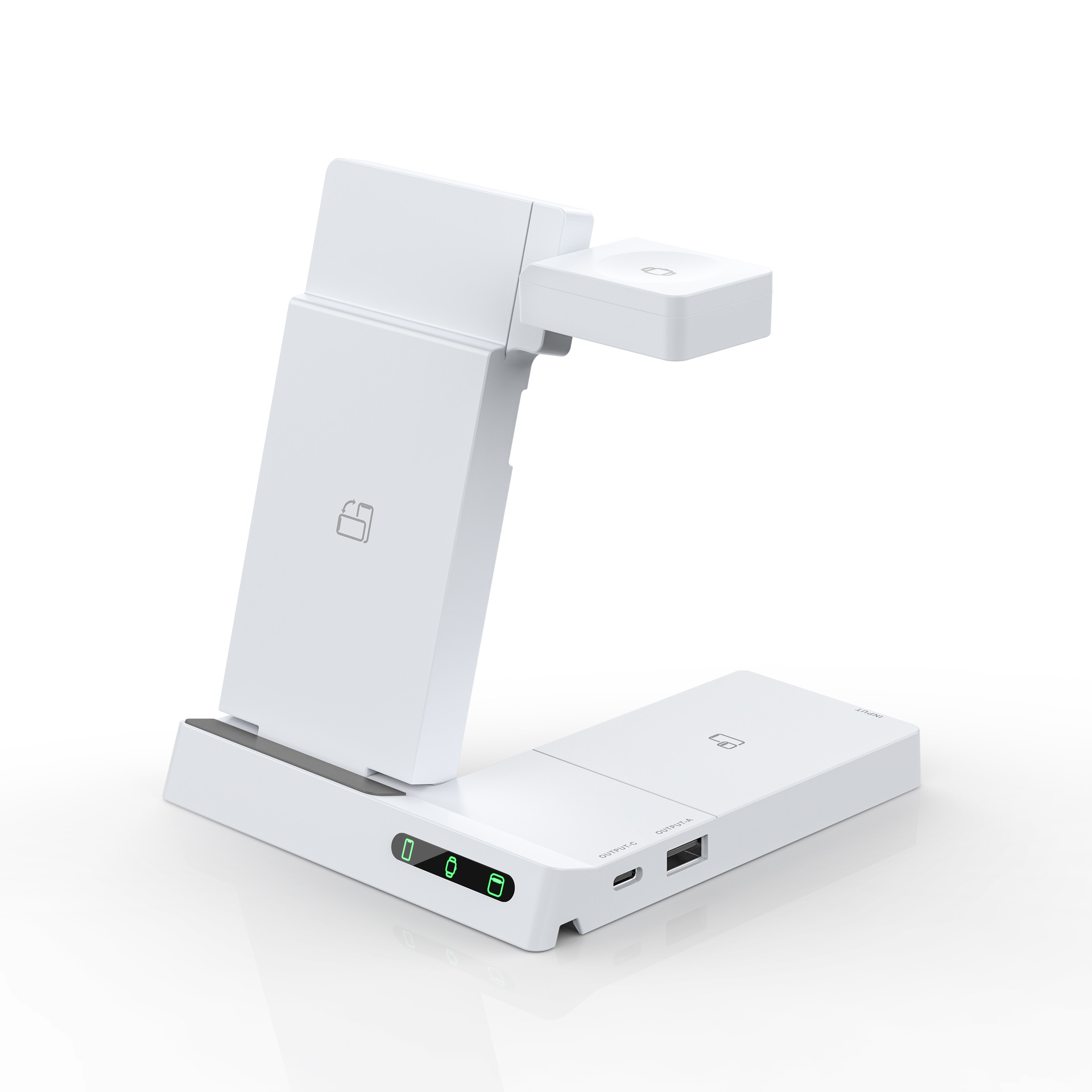 2024 nuevo cargador inalámbrico plegable tres en uno para Apple Samsung Huawei teléfono móvil universal multifunción