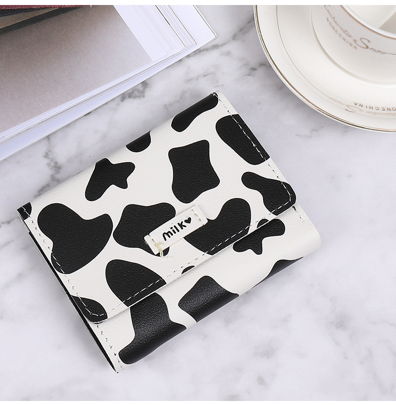 Cute Geometric Animal Printing Square Zipper Buckle Small Wallet display picture 4