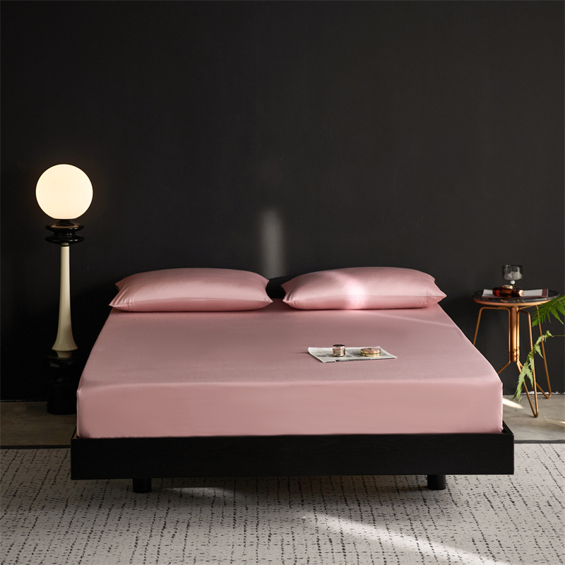 Hotel de lujo ligero de siete estrellas soporte de alta gama algodón de lana larga cama de algodón cubierta de protección de colchón cubierta antideslizante tres piezas