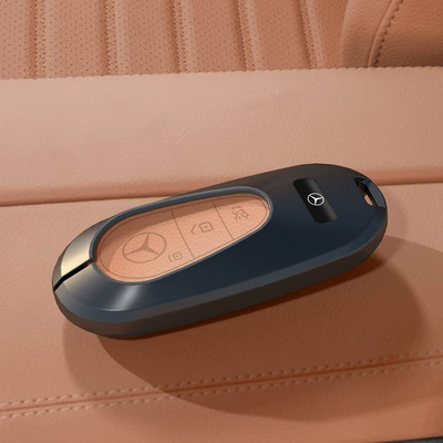 Car key bag Cover New C260L Male - type-c-gun-color-ocher-brown-single-key-cover