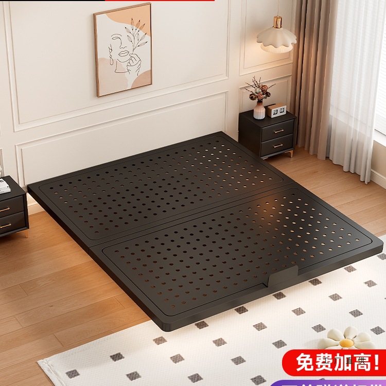 Wrought Iron Bed Without Bedside, Suspended Bed, Simple Double Bed, Small Household Iron Frame Bed, Single Bed, Carbon Steel Frame Bed