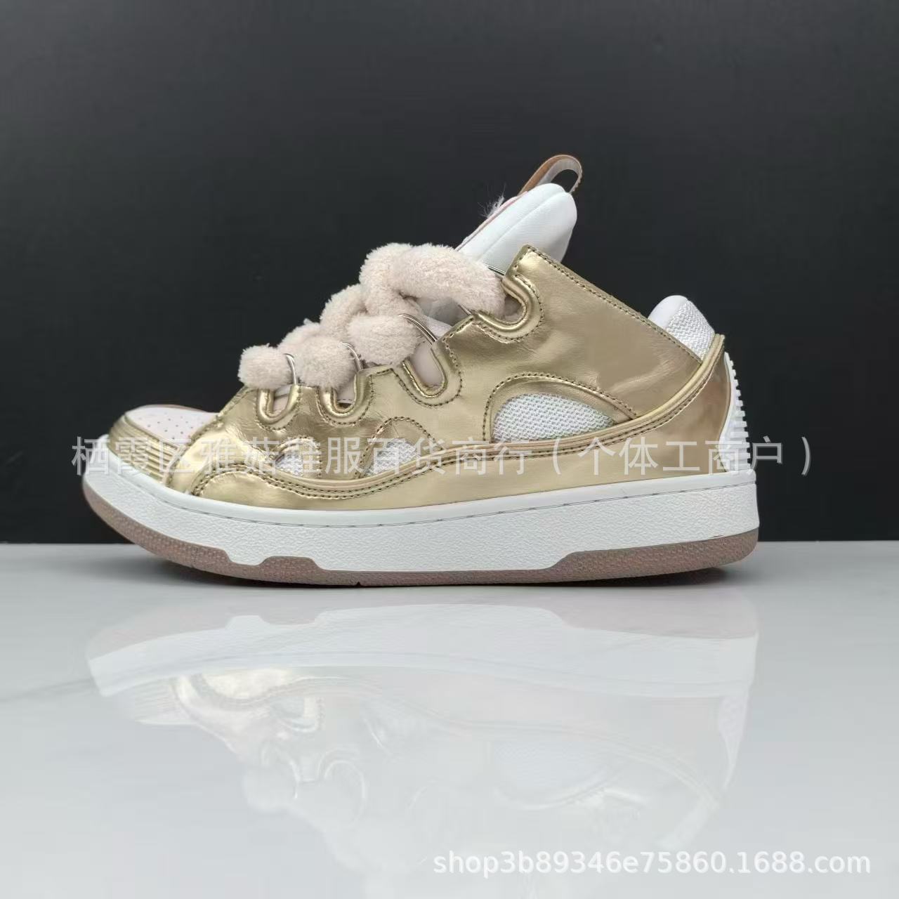 Nuevas zapatillas deportivas casuales unisex de la marca L para comercio exterior, con parches de cuero, cordones, estilo retro, graffiti y diseño de papá. image 31