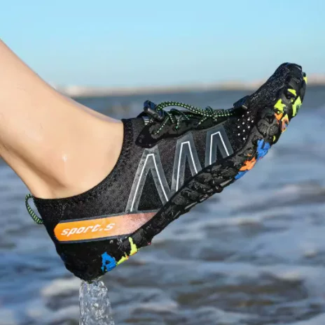 Men's and Women's Barefoot Quick-Dry Water Shoes for Swimming, Snorkeling, River Tracing, Breathable, Non-Slip, Beach Outdoor, Anti-Cut Five-Toe Shoes