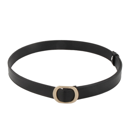Small belt women's ins style jeans belt thin fashion versatile non-hole men's belt decoration retro women's trend