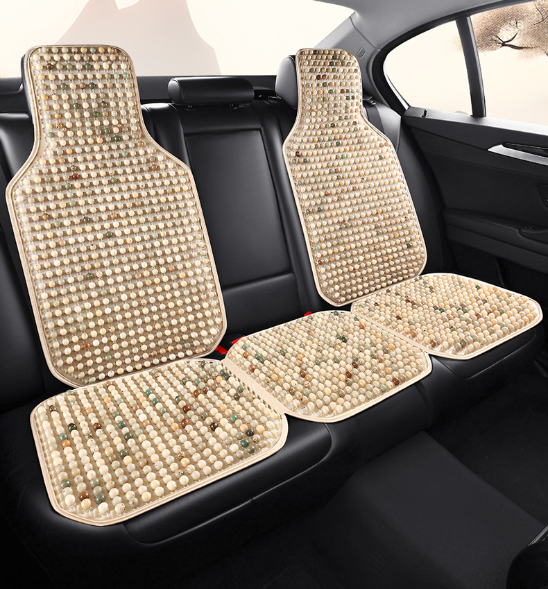 Bodhi Seed All-Season Car Seat Cushion Is Comfortable and Breathable. Summer Beads Car Seat Cushion Natural Bodhi Beads