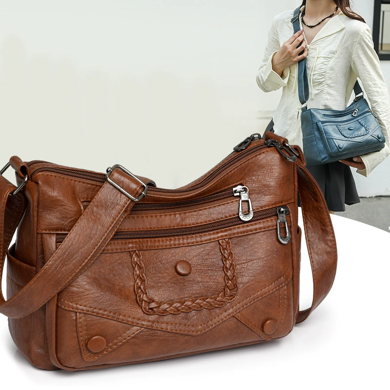 Retro trend woven universal one-shoulder bag