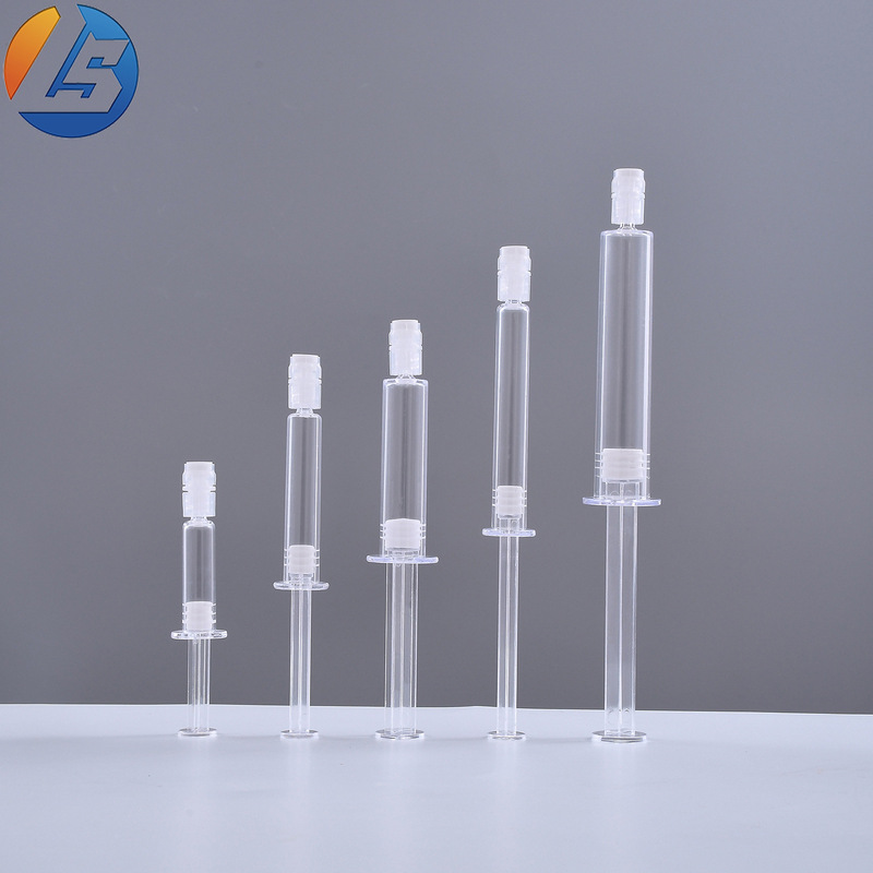 现货5ml新款透明水光针管3ml眼霜精华水光针包材涂抹式蓝色针筒瓶|undefined