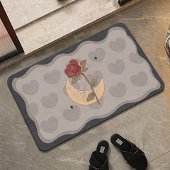 浴室吸水地墊軟硅藻泥墊防滑速幹家用入戶門墊衛生間廁所門口腳墊