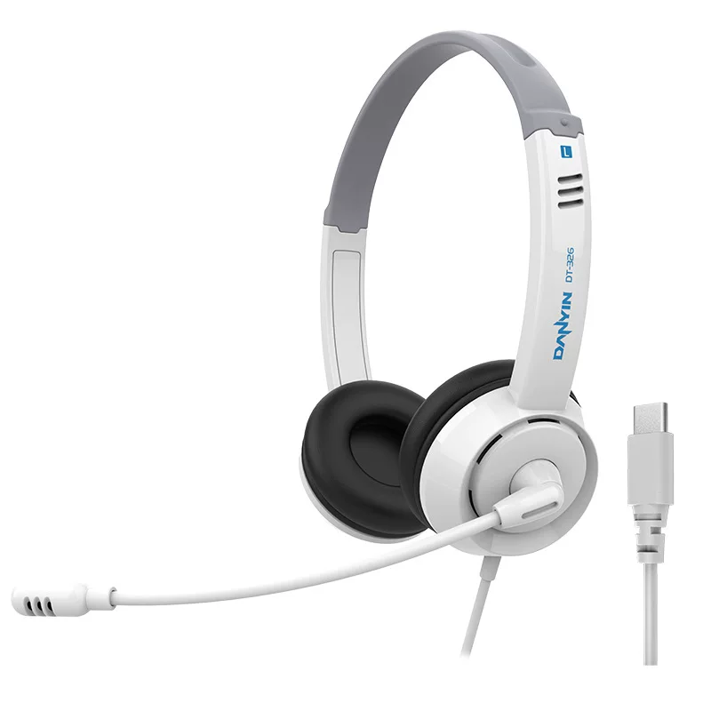 AI learning tablet headset headset type-c student online class learning wired headset source factory
