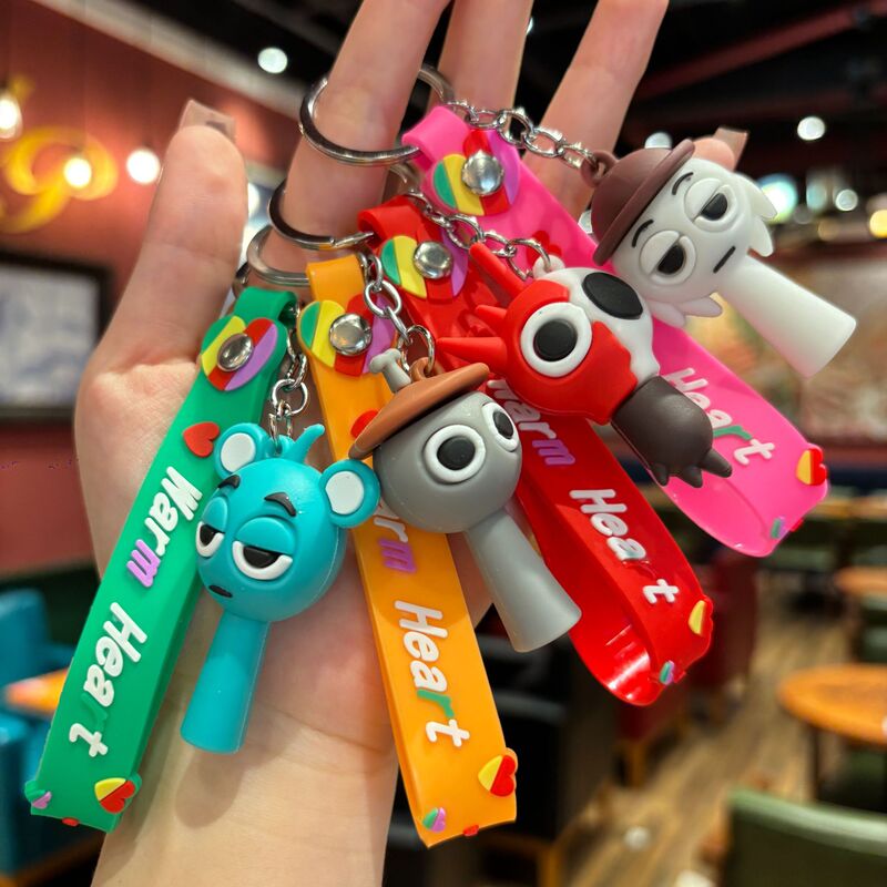 クロスボーダー Sprunki リズムボックスバッグキーホルダーゲーム漫画ペンダント装飾品小さなギフトキーホルダー|undefined
