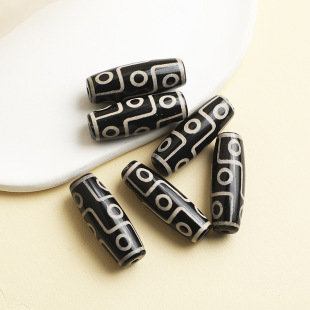 Agate Scattered Beads Nine Eyes Beads High Oil-coated Pulp DIY Beaded Cultural Play Beaded Handstring Xizang Bead Necklace Accessories