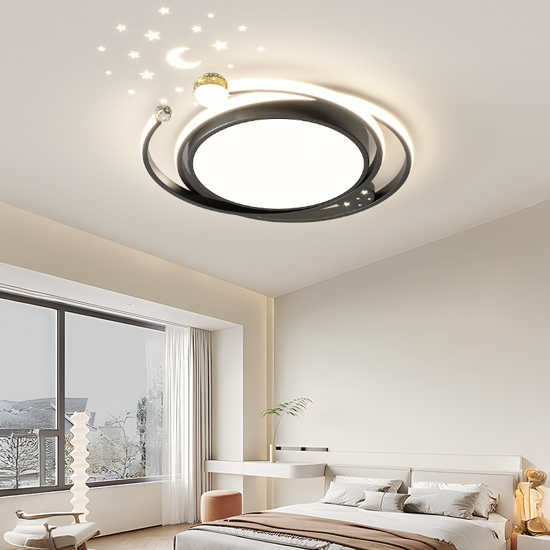 Luz de sala de estar super brillante y simple lámpara de habitación moderna 2026 nueva luz principal de la atmósfera proyección de estrellas lámpara de techo 440L