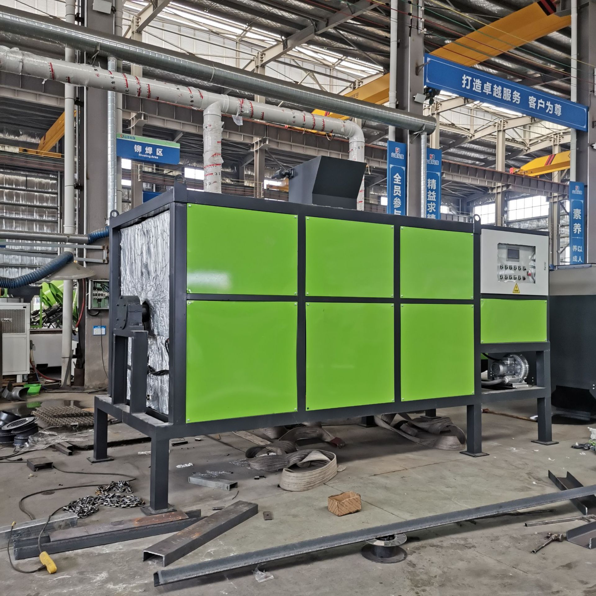 鸡粪粉状有机肥生产线 5方卧式发酵罐 餐厨垃圾高温好氧发酵设备