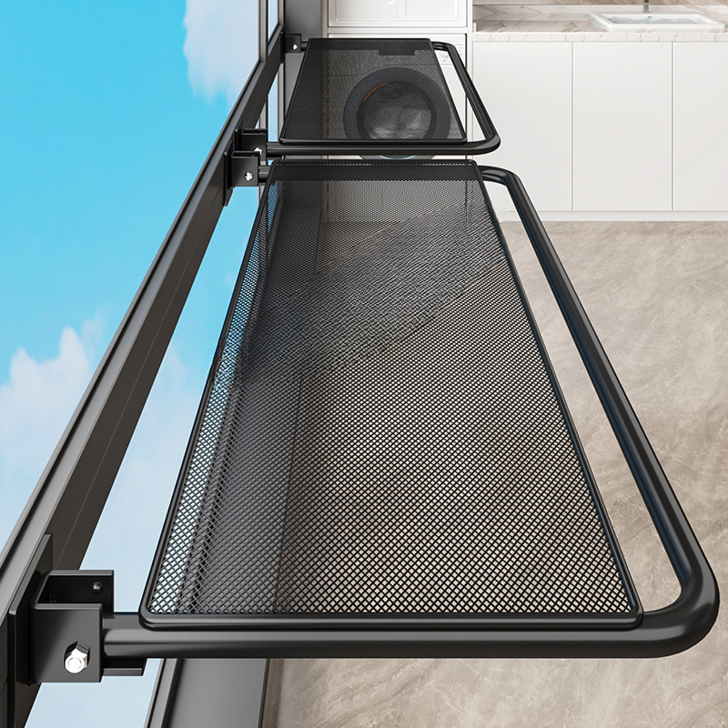 Balcony waterproof invisible folding portable clothes drying rack…