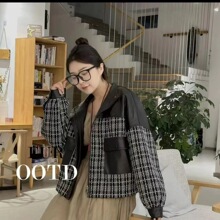 小香风真皮外套女士2025秋季新款宽松短款上衣绵羊皮休闲百搭夹克