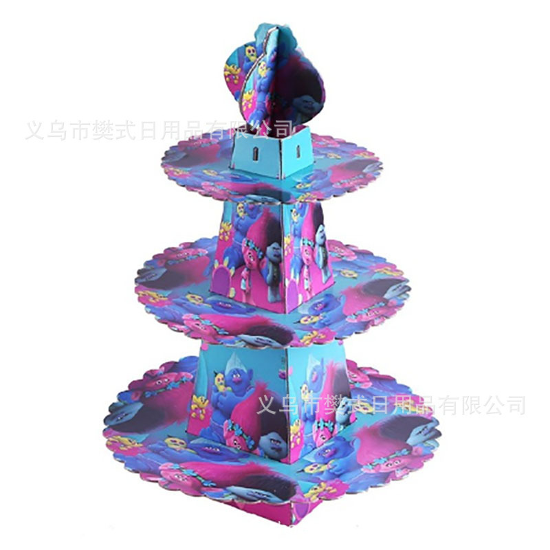 亚马逊蛋糕架史迪奇蜘蛛侠公主美人鱼马里奥蛋糕展示架派对装饰|undefined