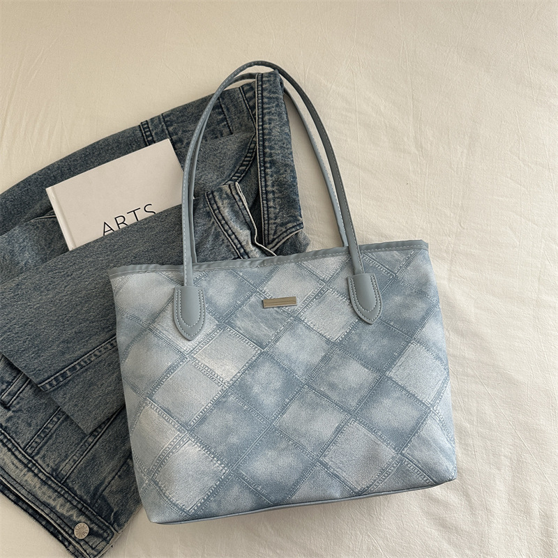 Casual retro bolso de gran capacidad para mujeres 2024 nueva moda moda bolso de hombro de tendencia de textura universal bolso de viaje