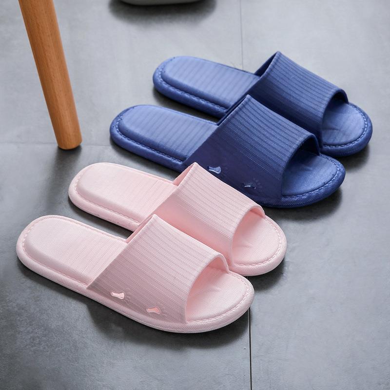 Wholesale New Non-Slip Home Slippers for Women's Home Soft Bottom Bathroom Hotel Couple Beach Sandals for Men's Bathing