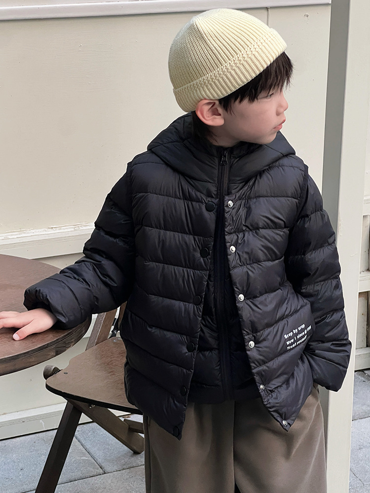 Ropa infantil de niño chaqueta de plumón de invierno para niños 90 chalecos blancos de invierno chaleco de plumón de niño pequeño