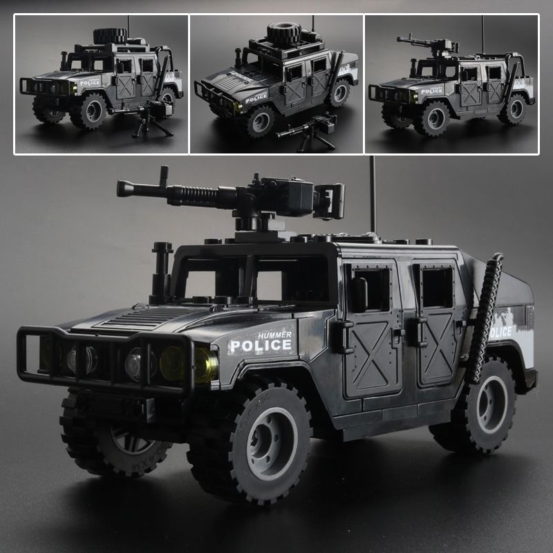[Venta al por mayor de fábrica] Compatible con juguetes de bloques de Lego, vehículos todoterreno militares Hummer, vehículos blindados, beneficios de regalo para niños