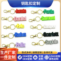 PODクロスボーダーアクリルキーホルダー3d立体プリントバックパックペンダントの個性的な名前画像カスタム小ロット