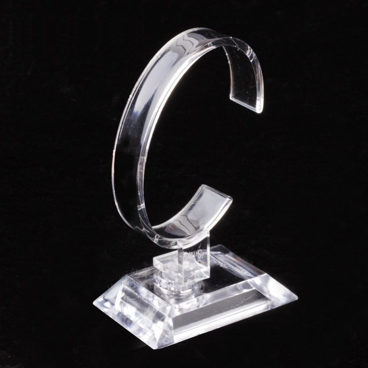 Wholesale transparent watch display stand C ring transparent bracket counter display stand watch bracelet display props