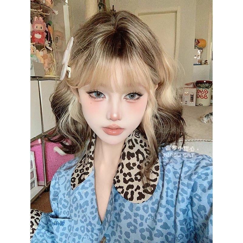 Connie Wigs [Siamese Sweetheart] Lyhyt Kihara Wigi Villakiharoilla, Rennompi Tyyli, Muodikas ja Realistinen