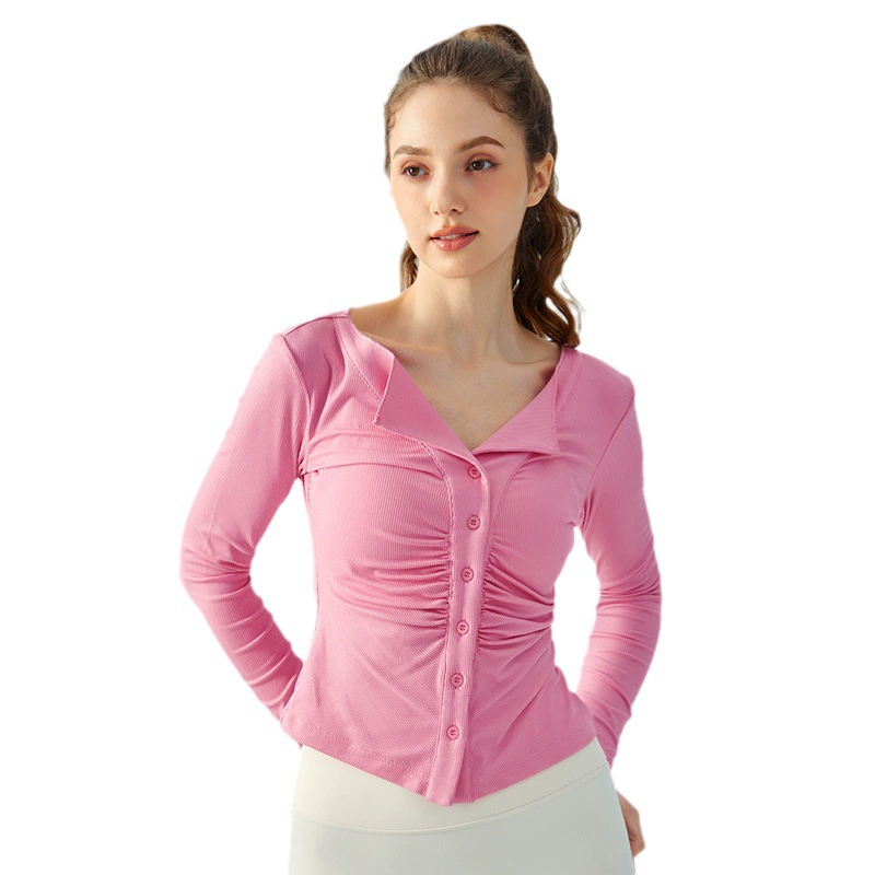Тонкая кофта-cardigan для зала, демисезонная йога-одежда, спортивный костюм, облегающий
