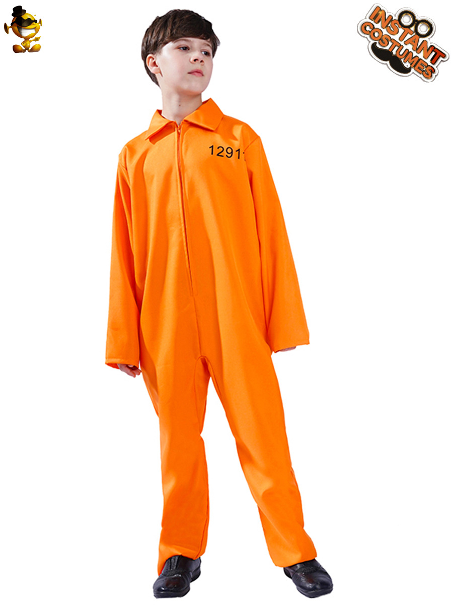 Halloween niño prisionero etapa rendimiento traje niño prisionero Cosplay traje niño prisionero uniforme