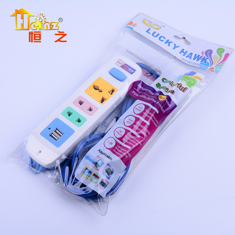 HEINZ HENGZHI414 nuevo estándar nacional doméstico con cable multicolor de alta potencia con cable enchufe de carga inteligente
