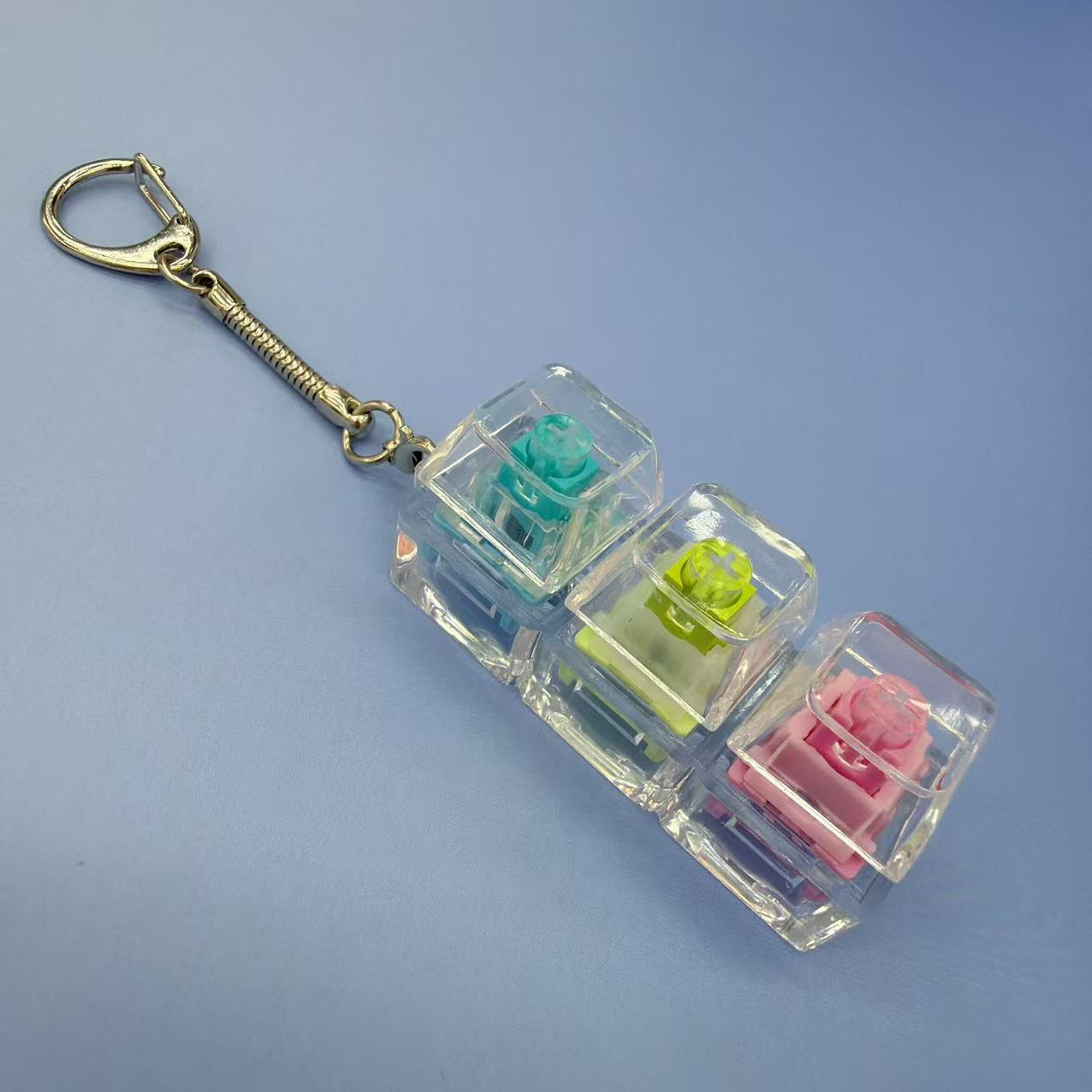 Pc three-button-color shaft type a + snake bone chain