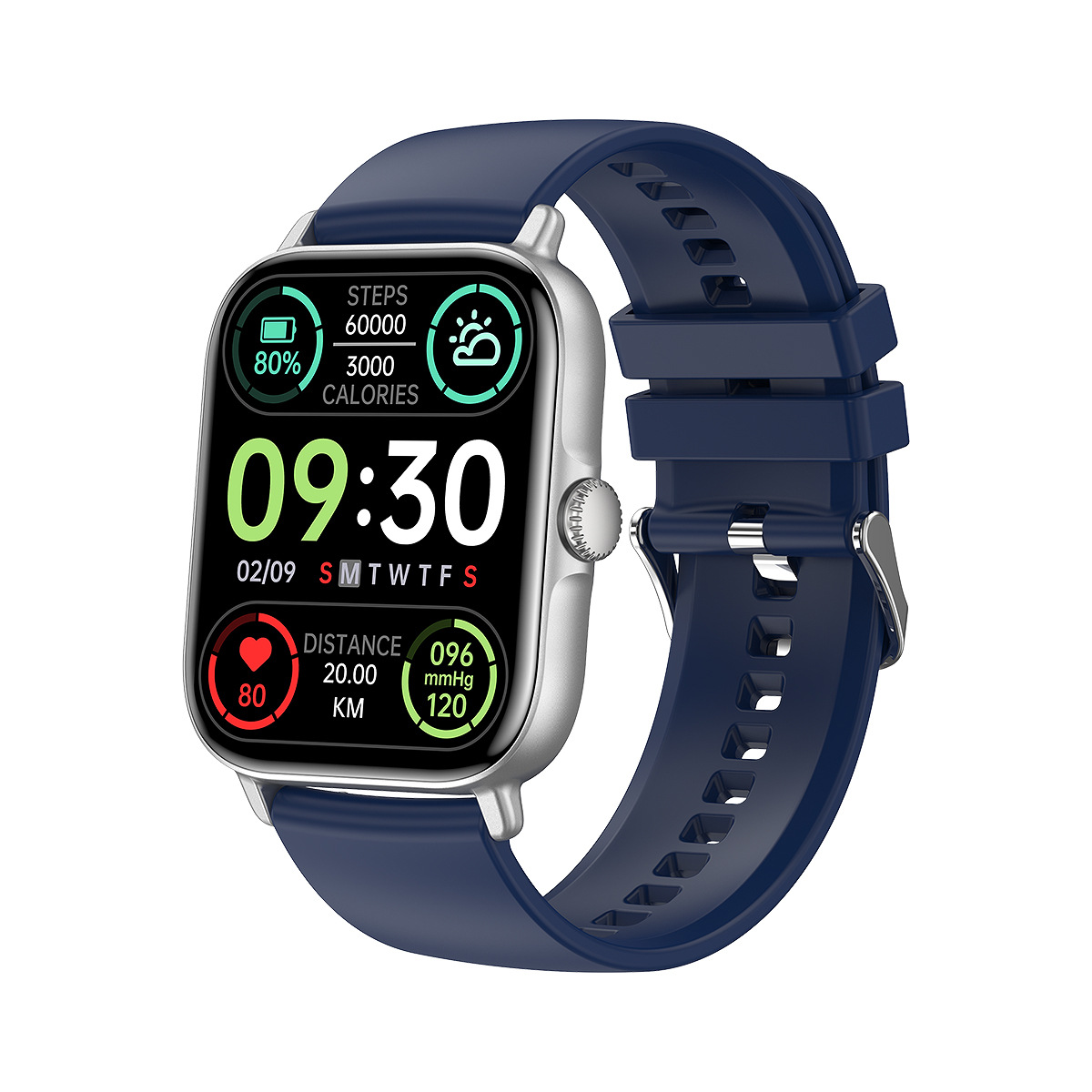 2023 Cross-border Hot 1.81 Smart Watch Sports Pedometer Heart Rate Sleep Monitoring Bluetooth Call Waterproof Watch