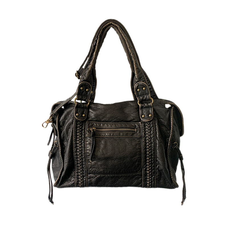 Amazon transfronterizo popular retro bolso de la motocicleta de las mujeres de gran capacidad bolsa especial bolso de las mujeres europeas y americanas del Milenio chica caliente axilas