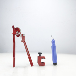 Metal Pipe Bender Cutter Set Copper Pipe Burr Trimmer Air Conditioning Installation and Maintenance 3-in-1 Pipe Bender