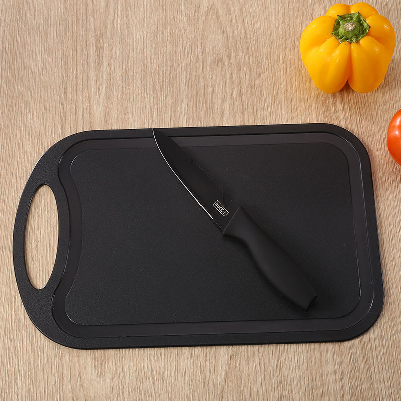 Juego de cuchillos de cocina, complemento alimenticio, cuchillo de fruta, juego de tres piezas, cuchillo de cocina de acero inoxidable, tabla de cortar, juego completo de cuchillos dos en uno