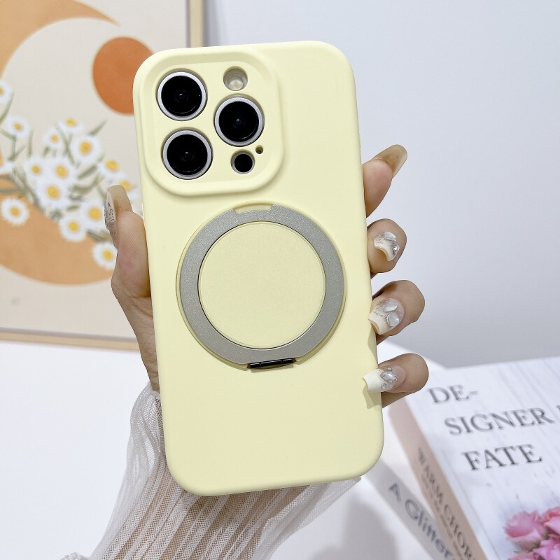 液态硅胶苹果15手机壳16磁吸360旋转支架iphone14P肤感全包13套12|undefined