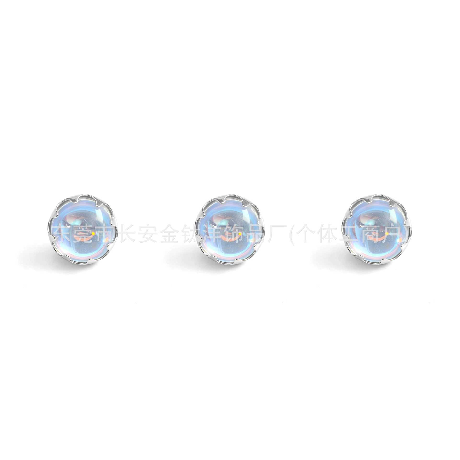 Pointed titanium steel lip stud product view