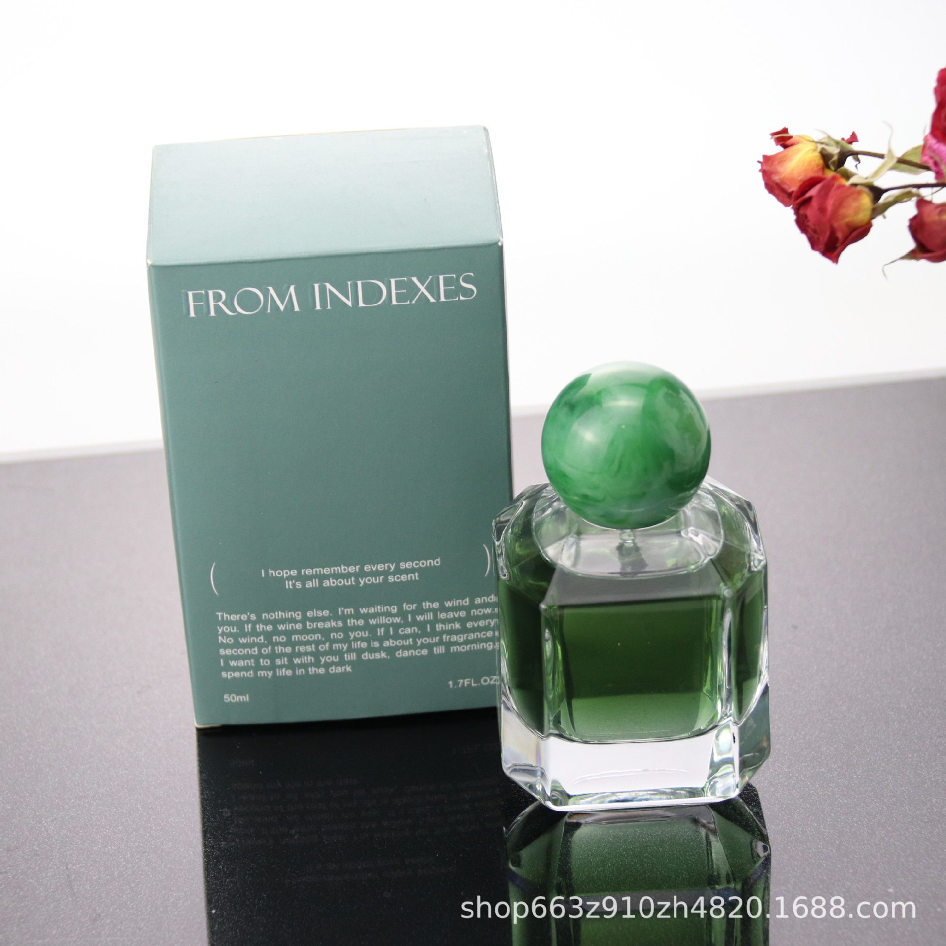 新款30ml/50ml/100ml多边形香水瓶玻璃按压喷雾瓶化妆品分装瓶