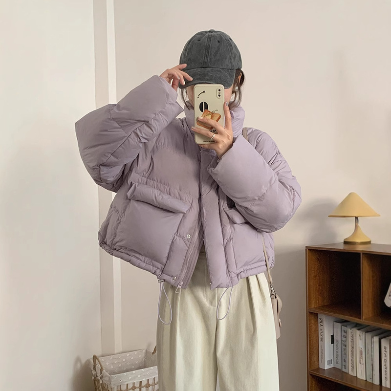 2024 New Korean Style Dongdaemun White Duck Down Candy Style Down Jacket Women's Short Thickened Bread Suit Collar Jacket 2024 New Korean Style Dongdaemun White Duck Down Candy Style Down Jacket Women's Short Thickened Bread Suit Collar Jacket