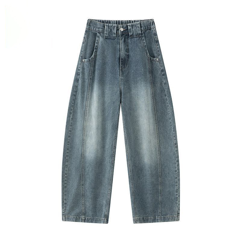 Men's New American-Style Trendy Brand Scimitar Jeans, Autumn Wide-Leg Versatile Casual Drapey Straight Pants Men's New American-Style Trendy Brand Scimitar Jeans, Autumn Wide-Leg Versatile Casual Drapey Straight Pants