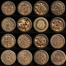 仿古瓦当学生研学传拓亲子拓印拓画版拓板拓片制作陶瓷古董垒德株